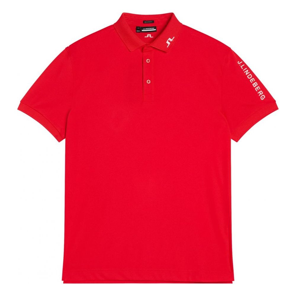 J.Lindeberg Tour Tech Reg Fit Polo Fiery Red J.Lindeberg