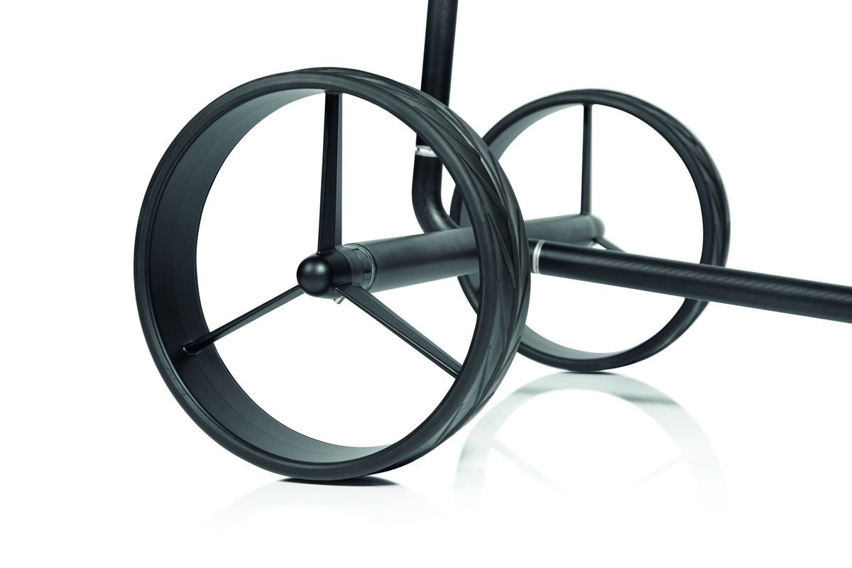 Jucad Carbon Travel Nero SV 2.0 Matt Black, elektrický golfový vozík