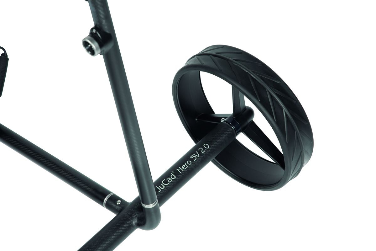 Jucad Carbon Travel Nero SV 2.0 Matt Black, elektrický golfový vozík