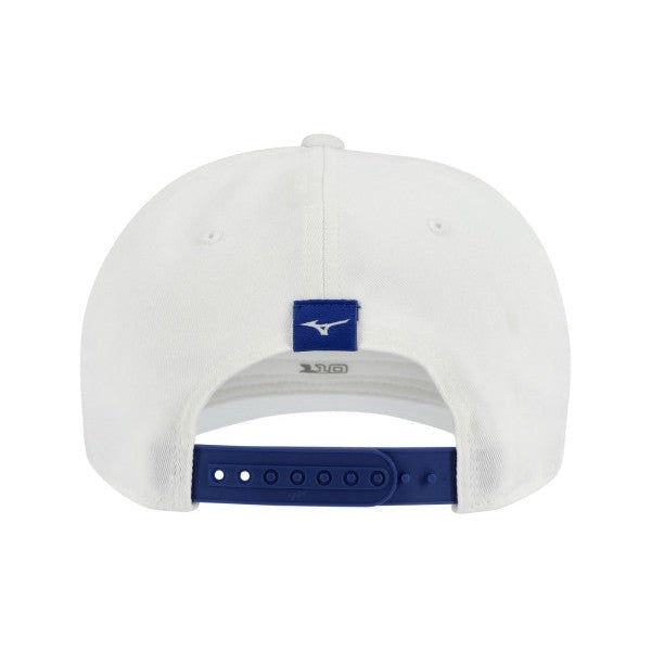 Mizuno Patch Snapback, bílá pánská golfová kšiltovka