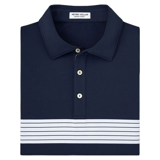 Peter Millar Clyde Performance Jersey Polo, Navy