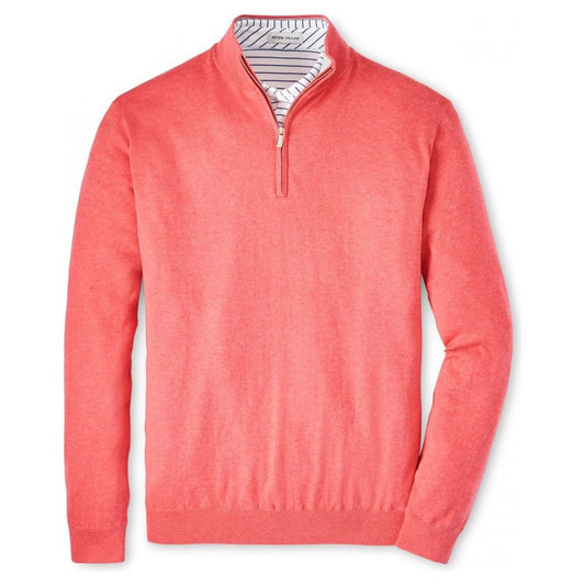 Peter Millar Crest Quarter Zip, Cape Red