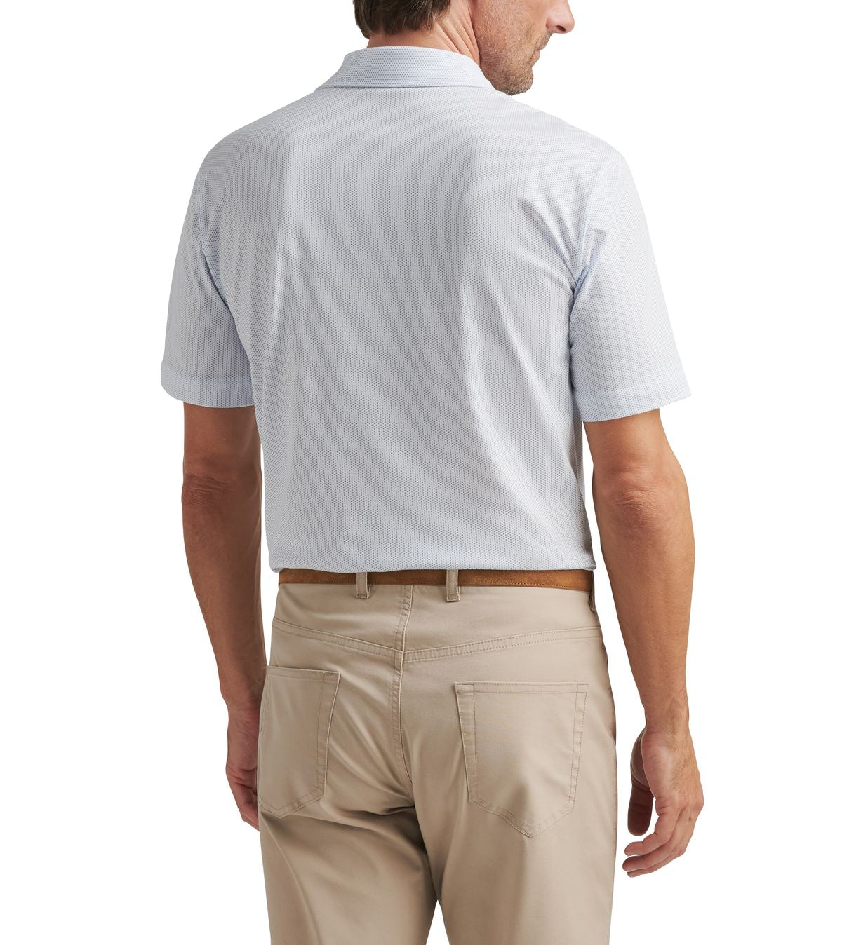 Peter Millar Crown Comfort Cotton Polo Polka Dot, bavlněné pánské golfové tričko