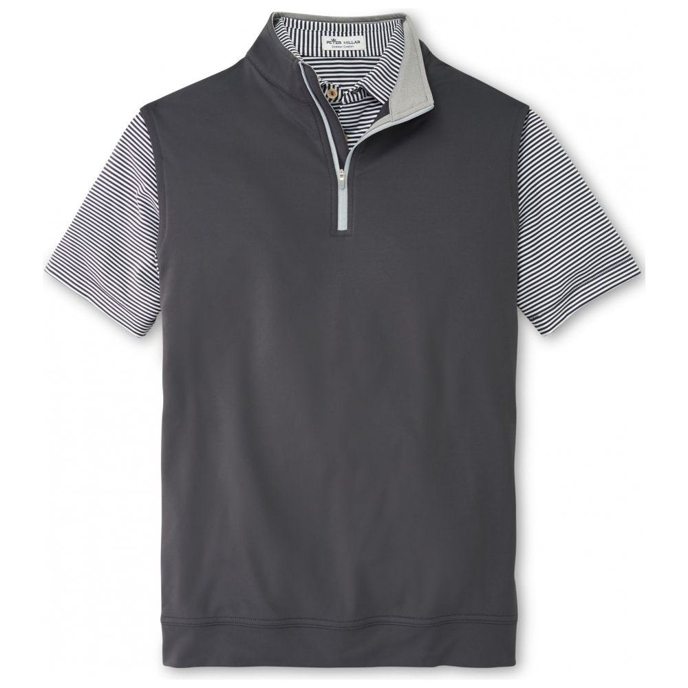 Peter Millar Galway Quater-Zip Vest, Iron