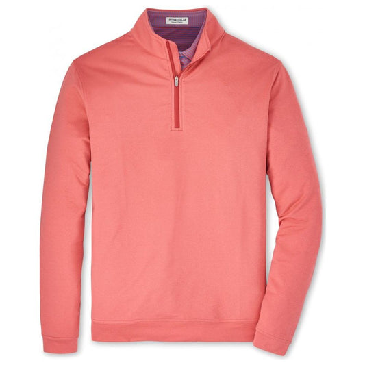 Peter Millar Perth Melange Performance 1/4, Cape Red