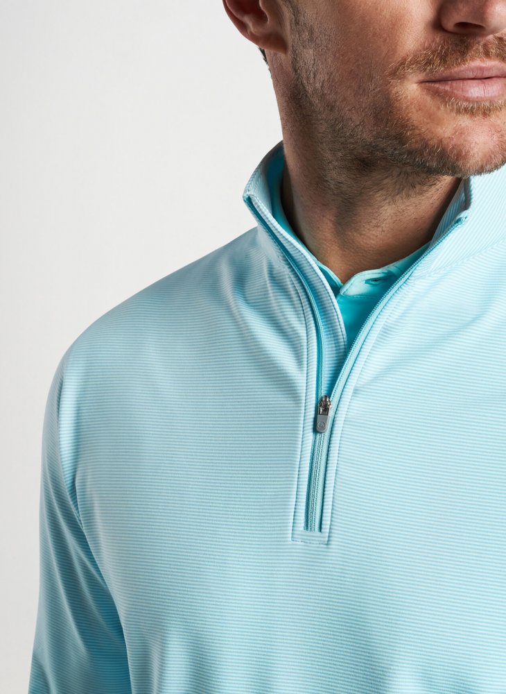 Peter Millar Perth Sugar Stripe Performance, Cabana Blue