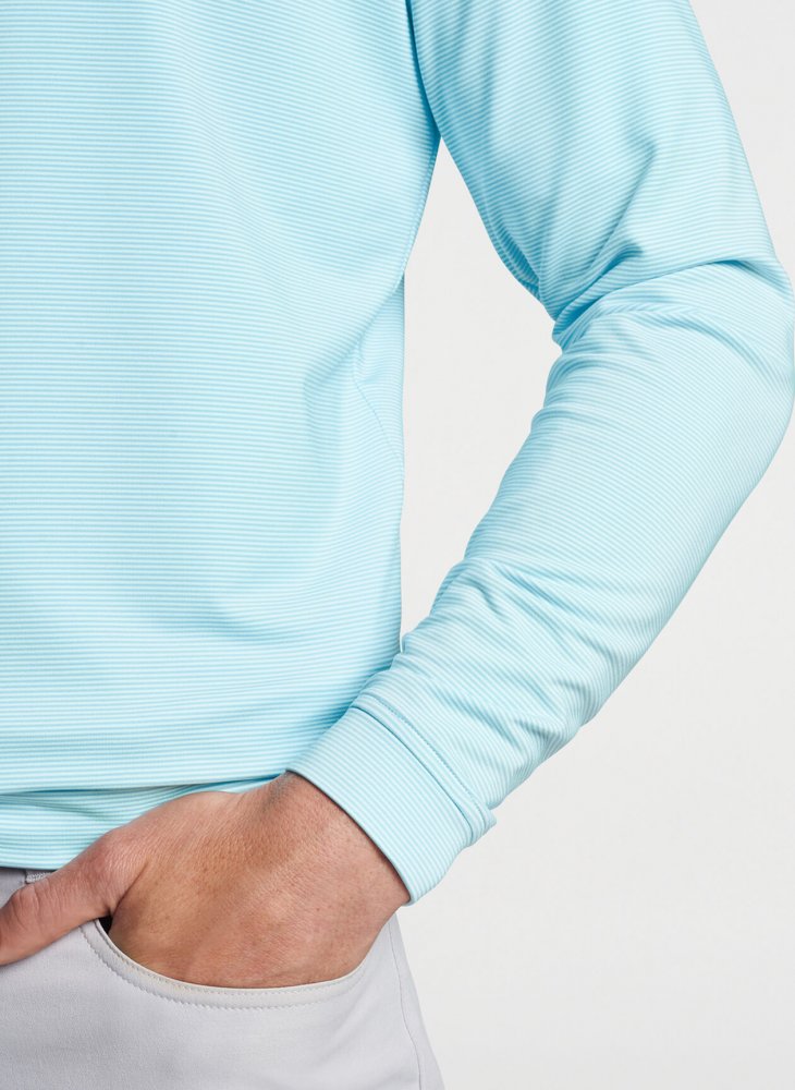 Peter Millar Perth Sugar Stripe Performance, Cabana Blue