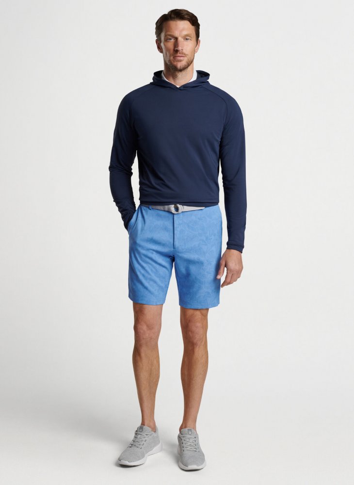 Peter Millar Pine Performance Hoodie, Navy