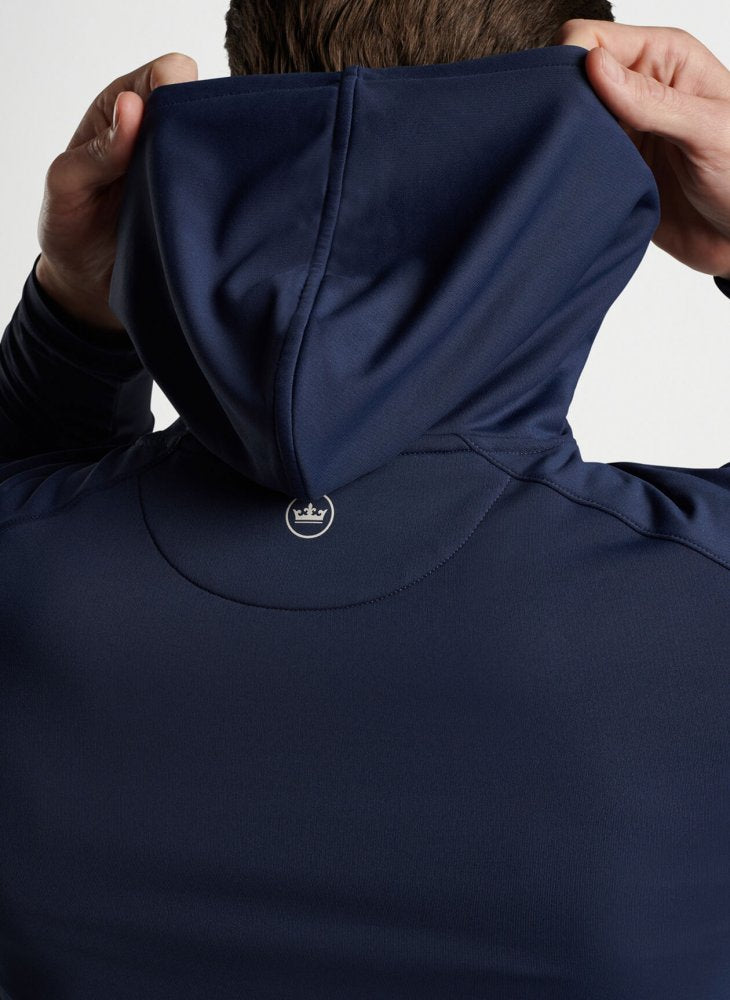 Peter Millar Pine Performance Hoodie, Navy