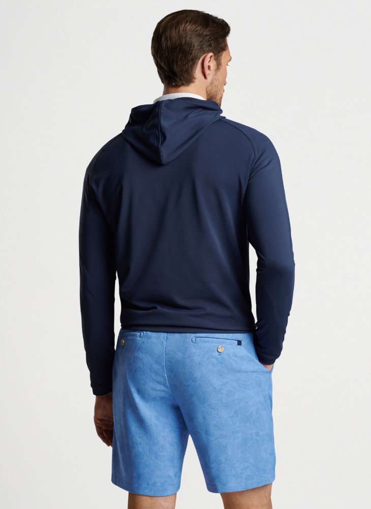 Peter Millar Pine Performance Hoodie, Navy