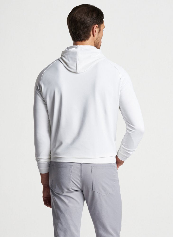 Peter Millar Pine Performance Hoodie, White
