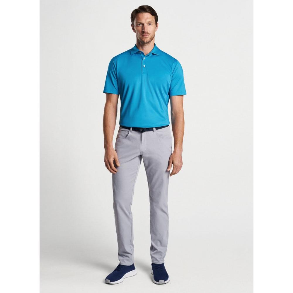 Peter Millar Solid Performance Jersey Polo, Jasper Blue, pánské golfové triko