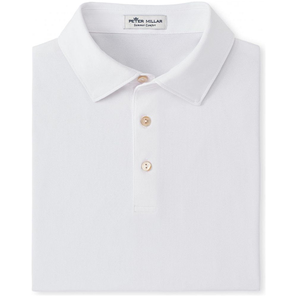 Peter Millar Solid Performance Polo, White