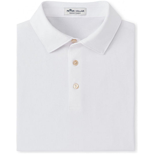 Peter Millar Solid Performance Polo, White