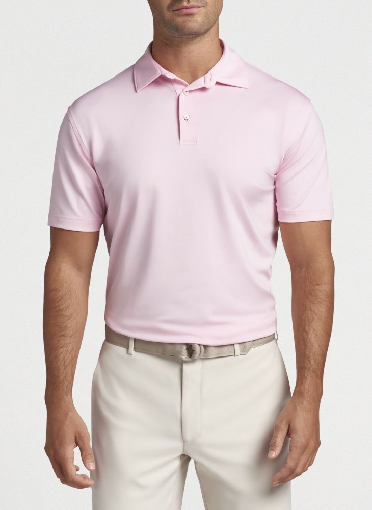 Peter Millar Solid Stretch Jersey Sean Self, Palmer Pink