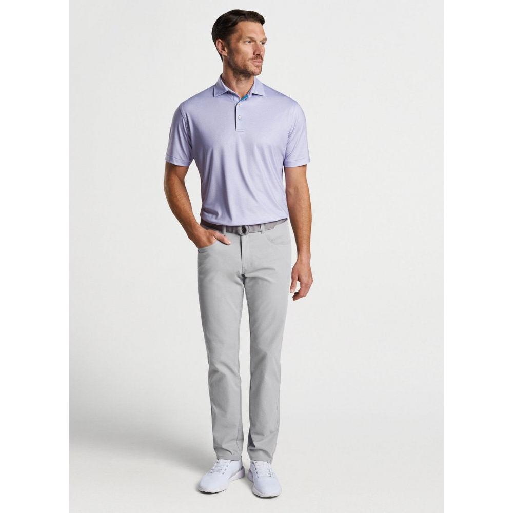Peter Millar Soriano Performance Jersey Polo, Lavender Fog, pánské golfové triko