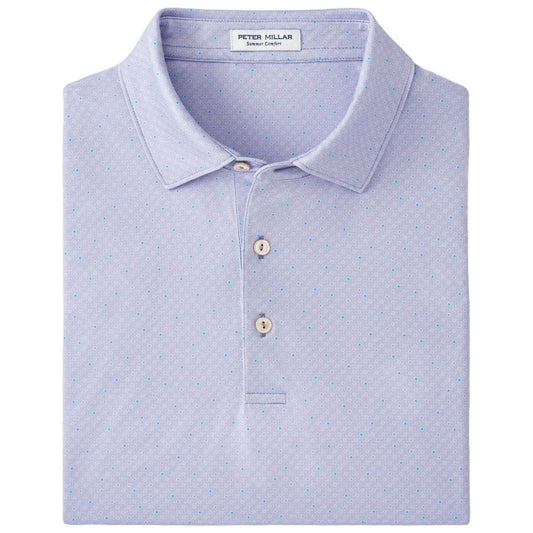 Peter Millar Soriano Performance Jersey Polo, Lavender Fog, pánské golfové triko