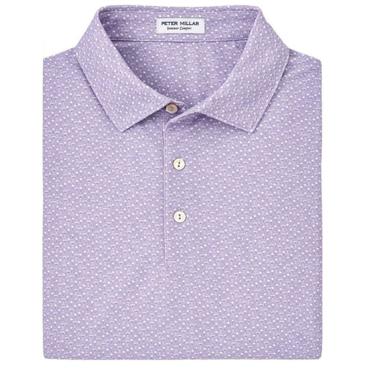 Peter Millar Tee It High Performance Mesh, Lavender Fog, pánské golfové triko