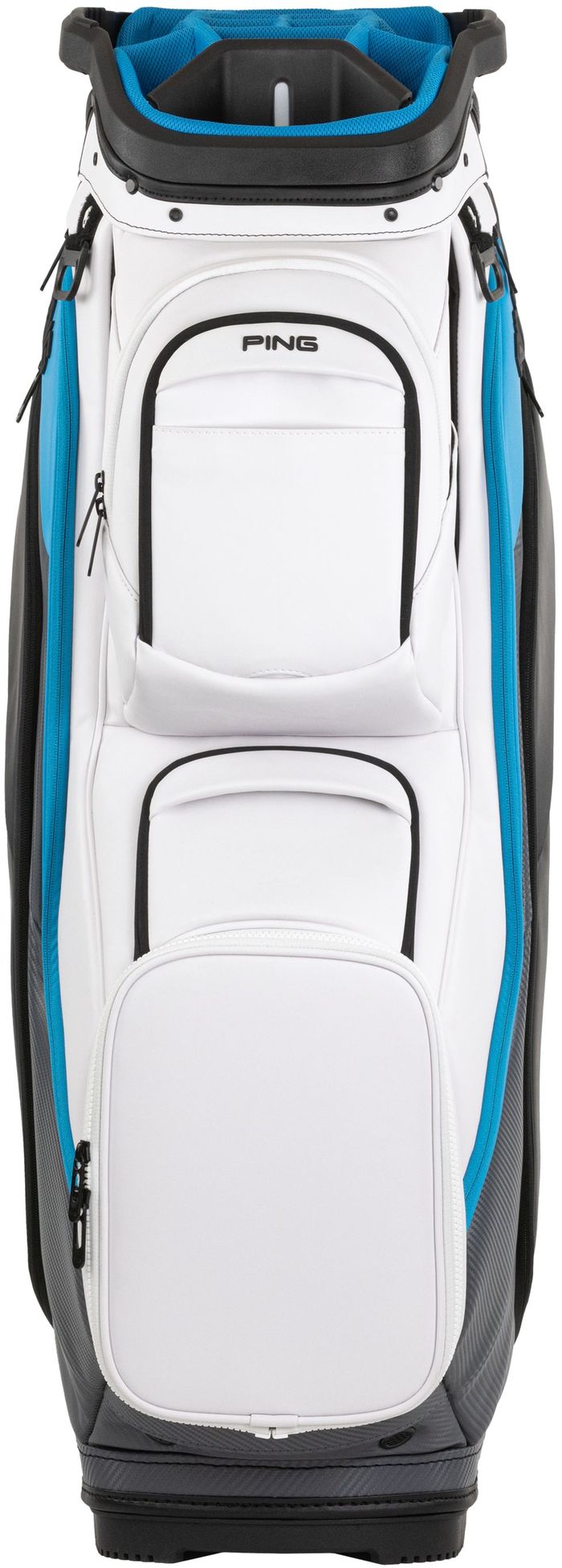 Ping DLX, White, Dark Grey, Blue, prémiový golfový bag na vozík