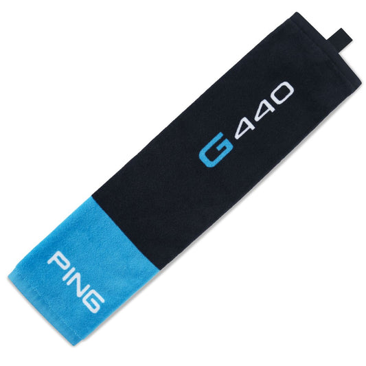 Ping G440 Trifold Blue, Black, golfový ručník