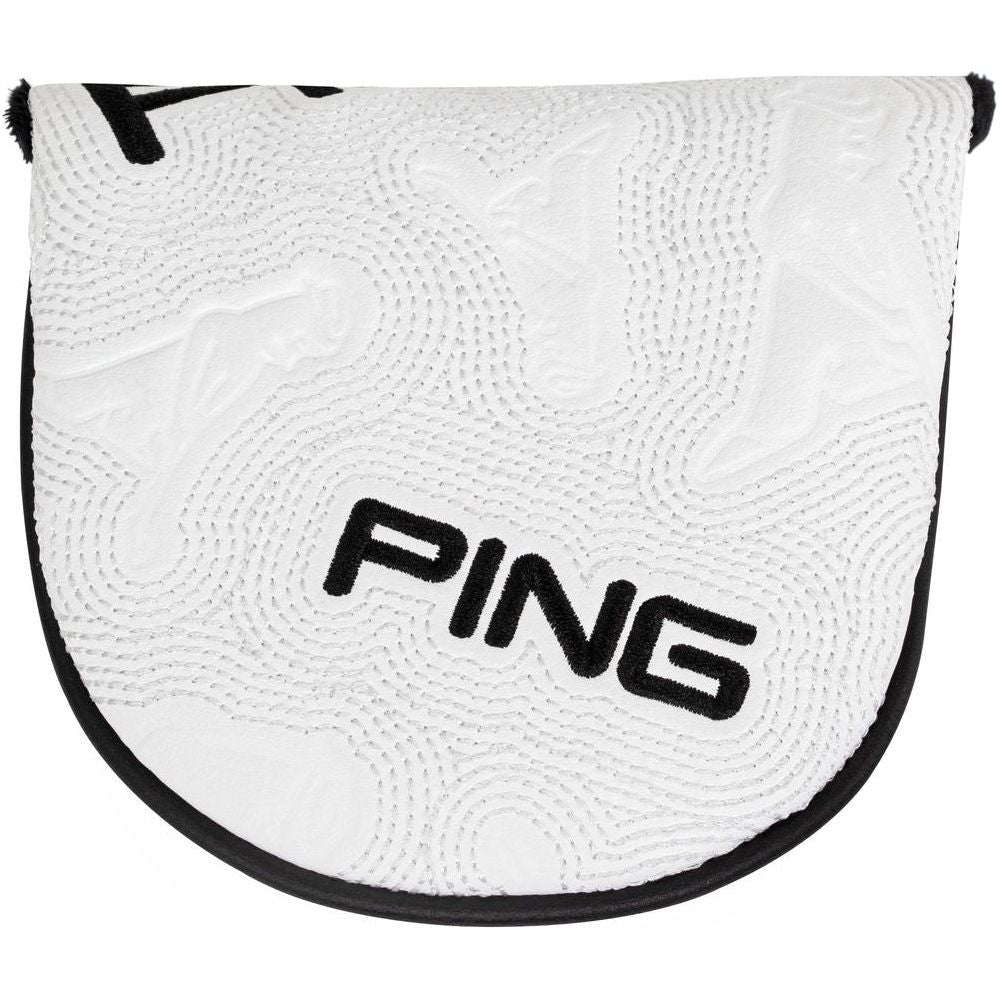 Ping Icon Mallet, bílý headcover na Mallet putter