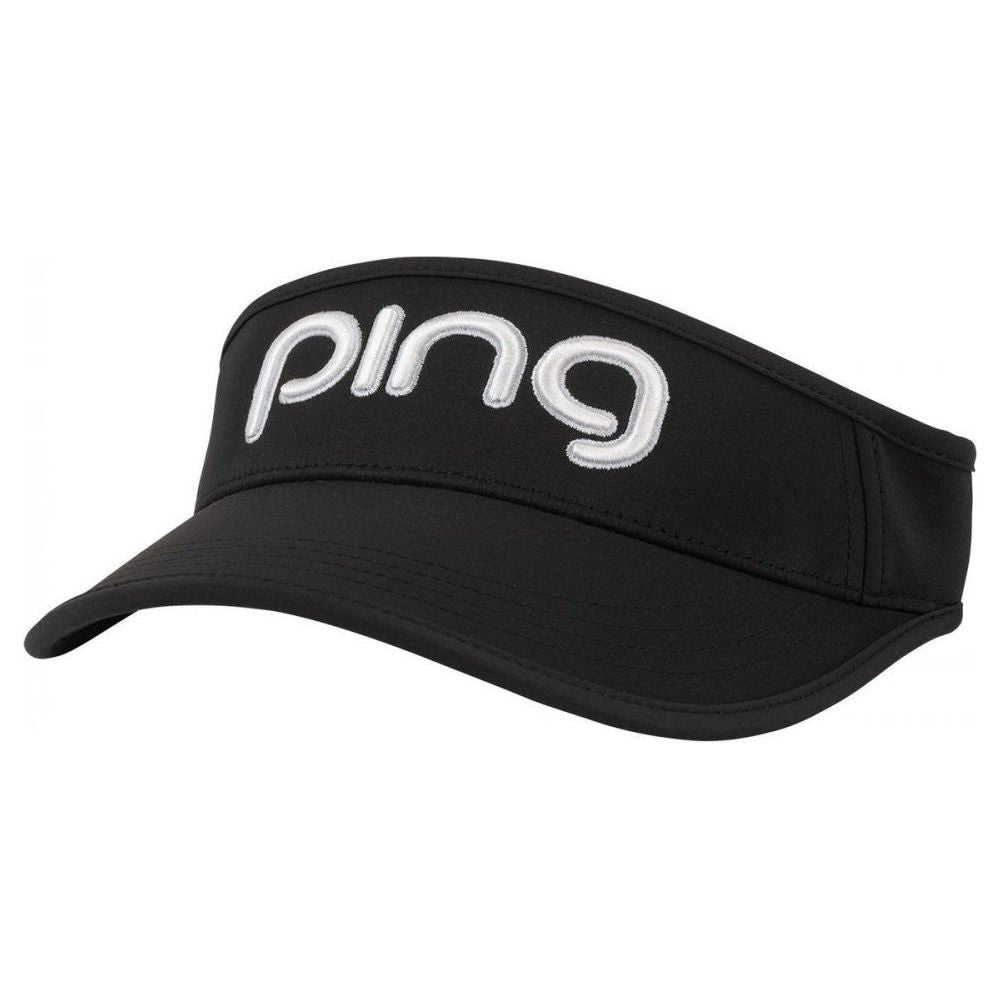 Ping Tour Ladies Vented Delta Visor, černý dámský golfový kšilt Ping