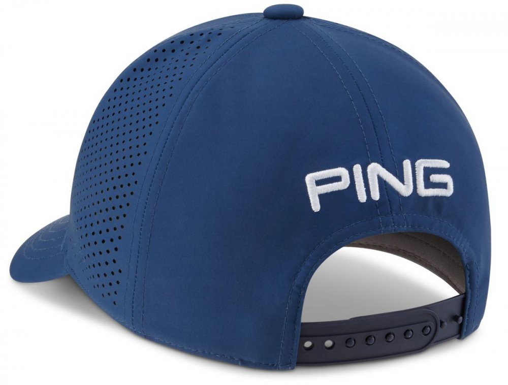 Ping Tour Vented Delta, tmavě modrá pánská golfová kšiltovka Ping