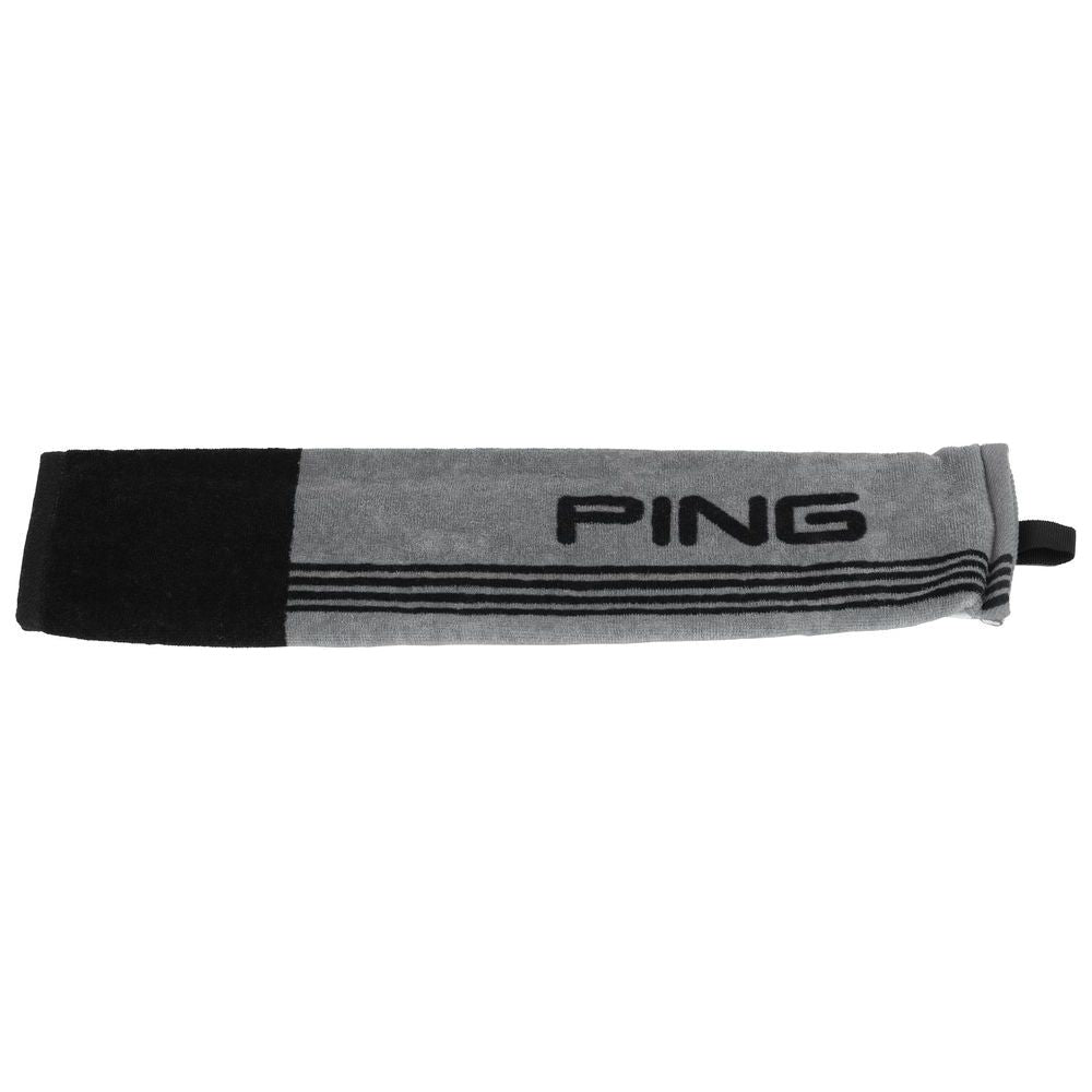 Ping Trifold, Grey, Black, golfový ručník