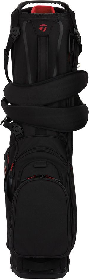 TaylorMade FlexTech Crossover, černý, červený golfový stand bag