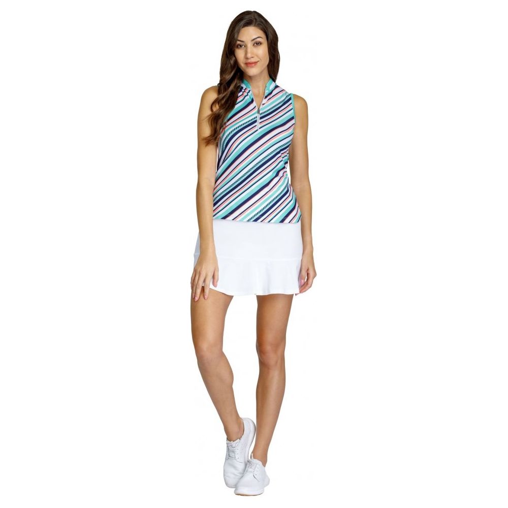 Tail Isabel SL Golf Top Noveltycolla, Gem Stripe