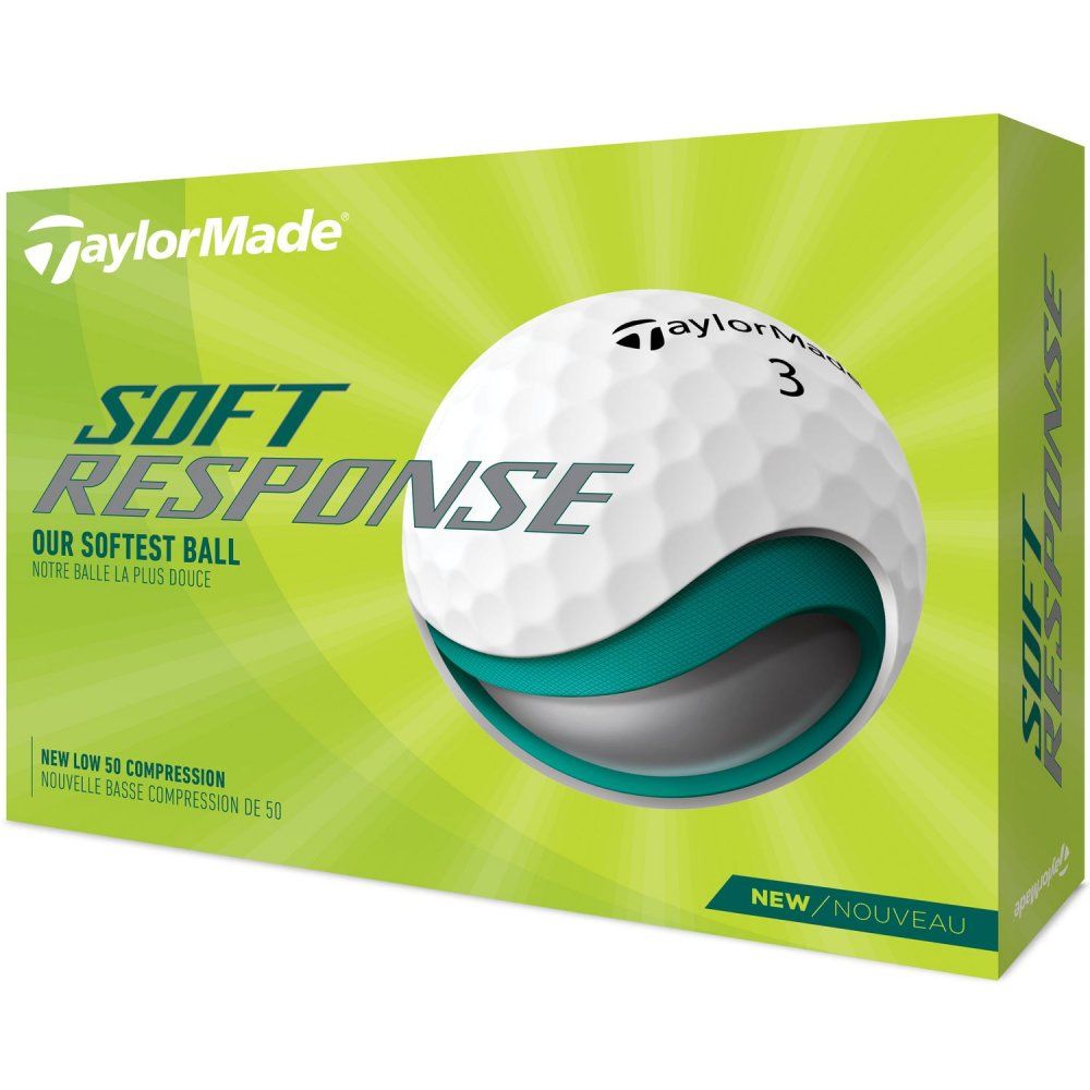 TaylorMade Soft Response 2022, bílé golfové míčky