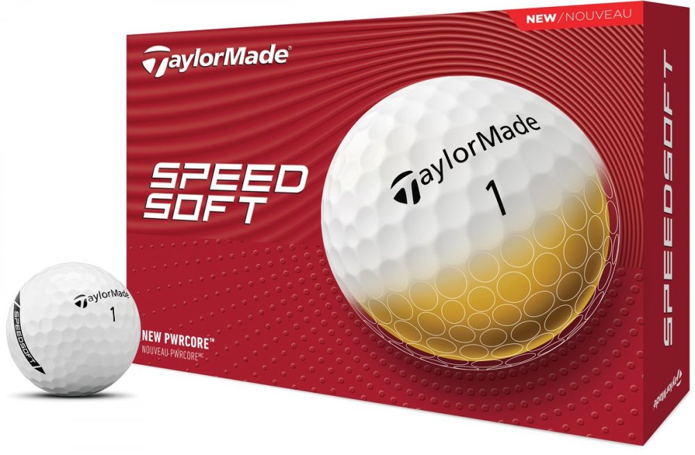 TaylorMade SpeedSoft 2024, bílé golfové míčky