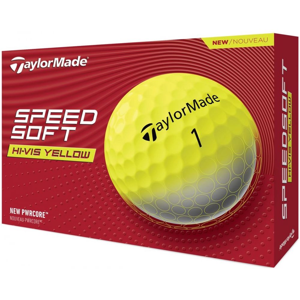 TaylorMade SpeedSoft 2024, žluté golfové míčky
