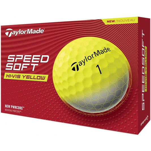 TaylorMade SpeedSoft 2024, žluté golfové míčky