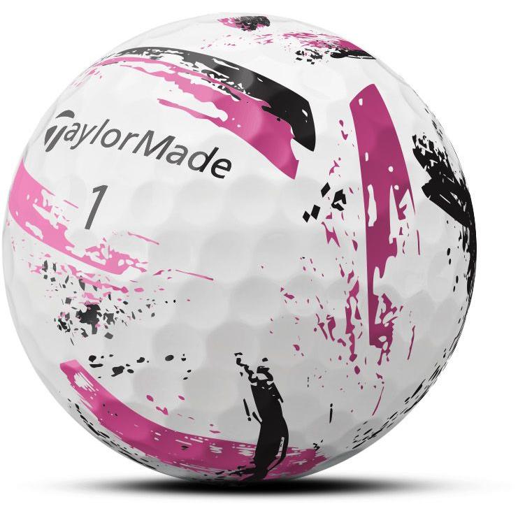 TaylorMade SpeedSoft Ink 2025, růžové golfové míčky