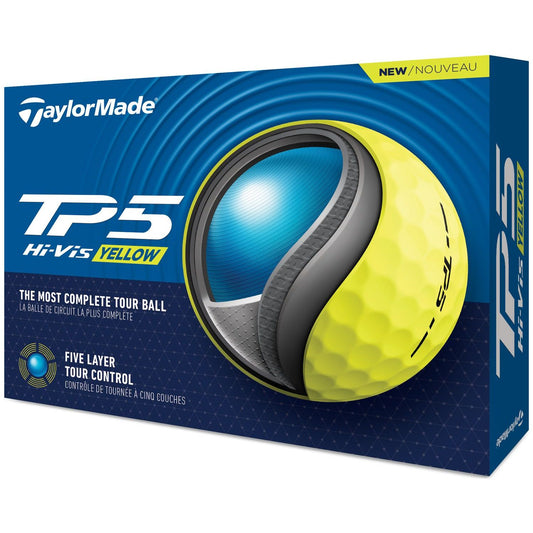 TaylorMade TP5 2024, žluté golfové míčky