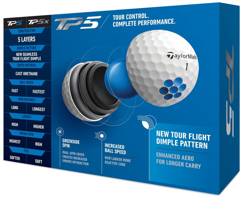 TaylorMade TP5 21, bílé golfové míčky