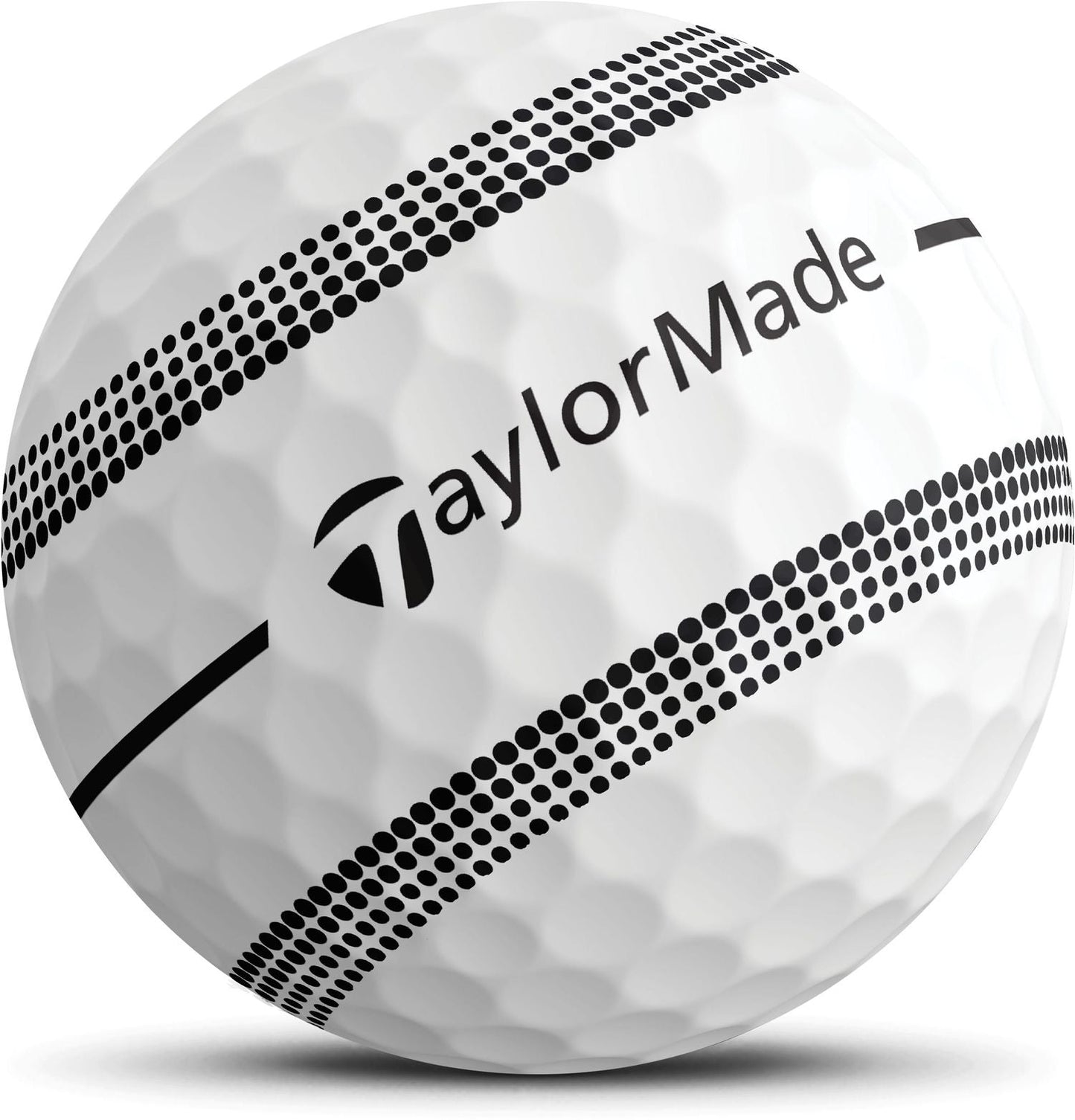 TaylorMade TP5 Stripe, bílé, 3 míčky, (2025) TaylorMade
