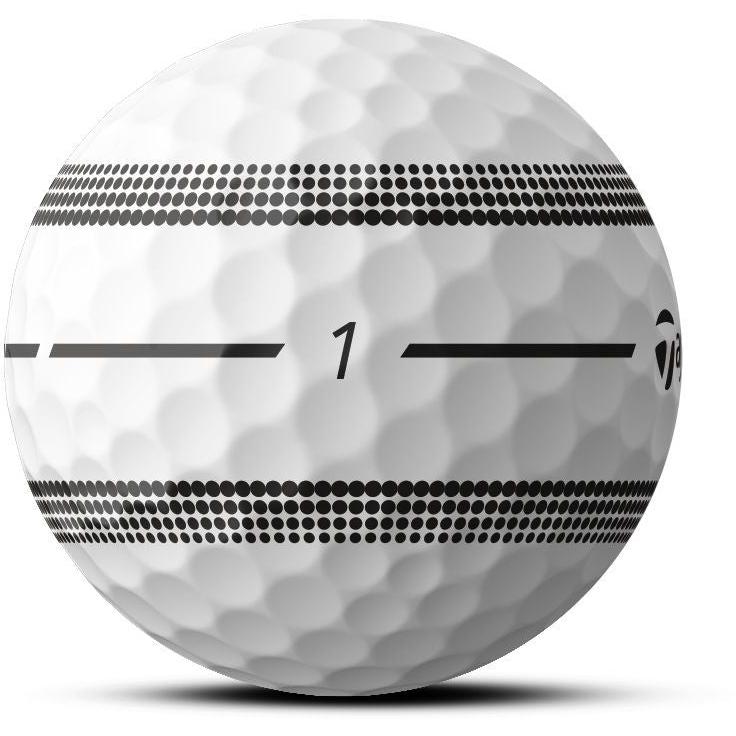 TaylorMade TP5 Stripe 2025, bílé golfové míčky