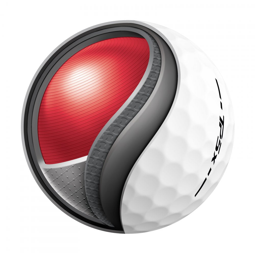 TaylorMade TP5x 2024, bílé golfové míčky