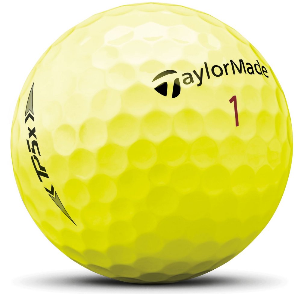 TaylorMade TP5x 21, žluté golfové míčky
