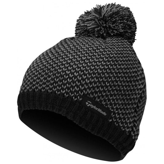 TaylorMade Womens Beanie, Black, Gunmetal, zimní golfová čepice
