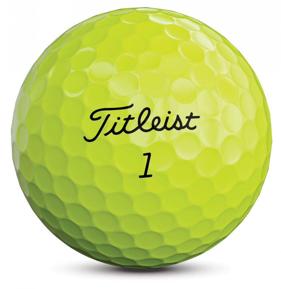 Titleist AVX 2020, žluté golfové míčky