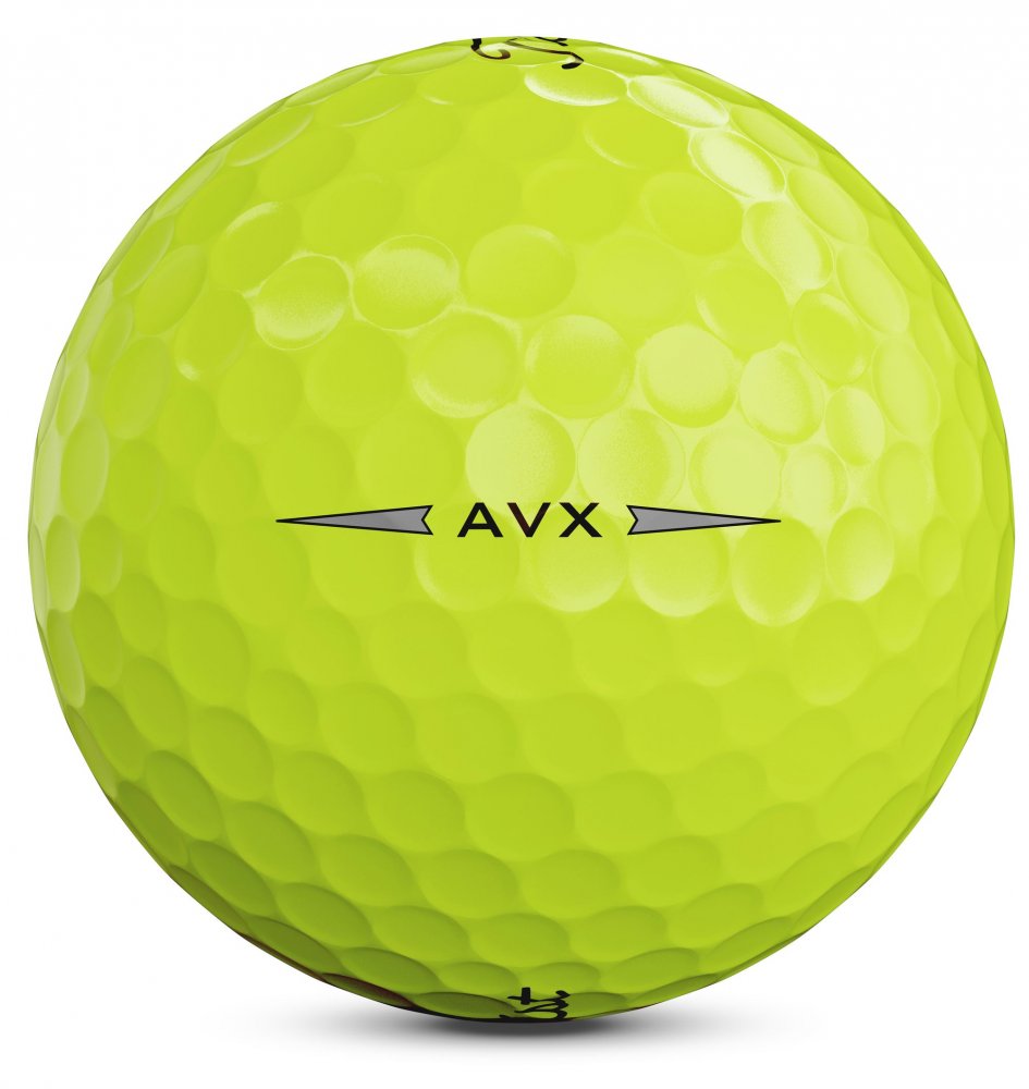 Titleist AVX 2020, žluté golfové míčky