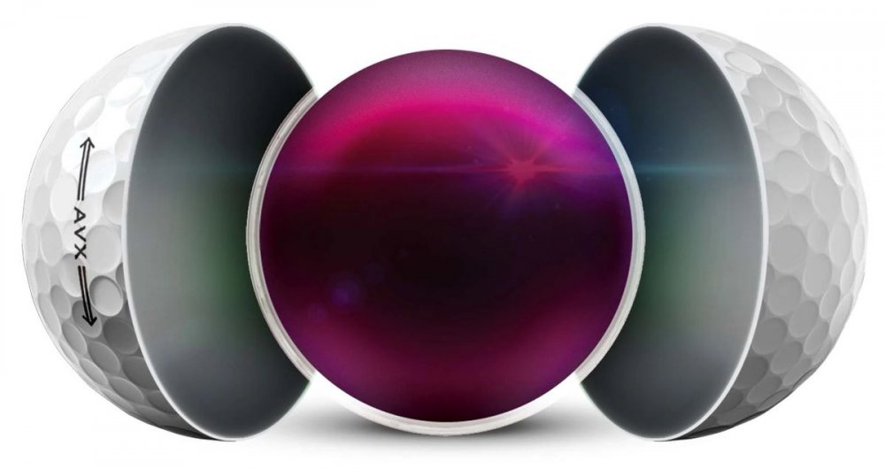 Titleist AVX, bílé golfové míčky