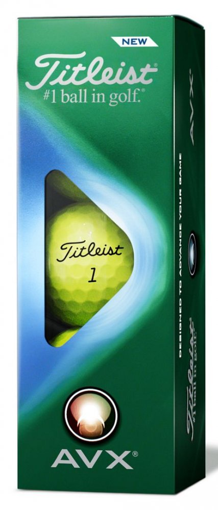 Titleist AVX, žluté golfové míčky