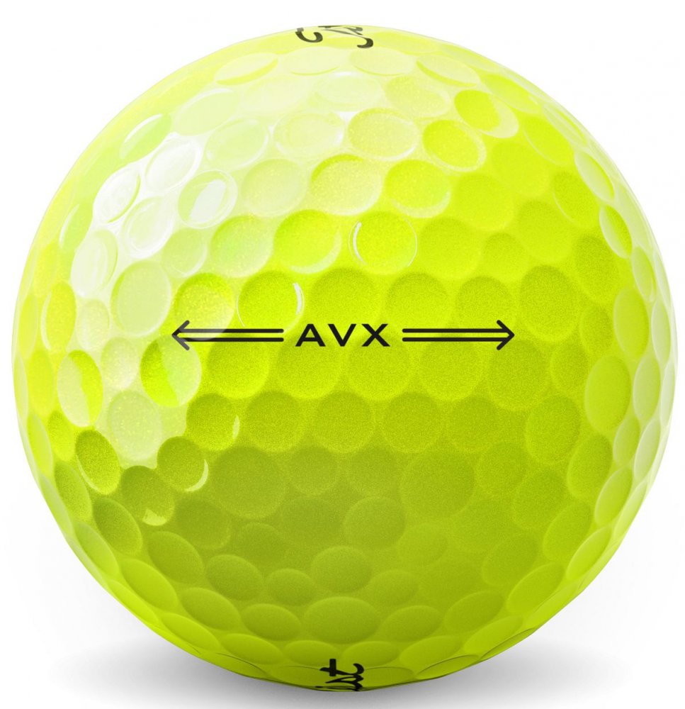 Titleist AVX, žluté golfové míčky