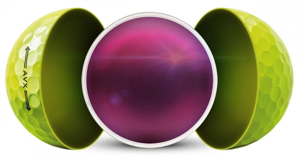 Titleist AVX, žluté golfové míčky