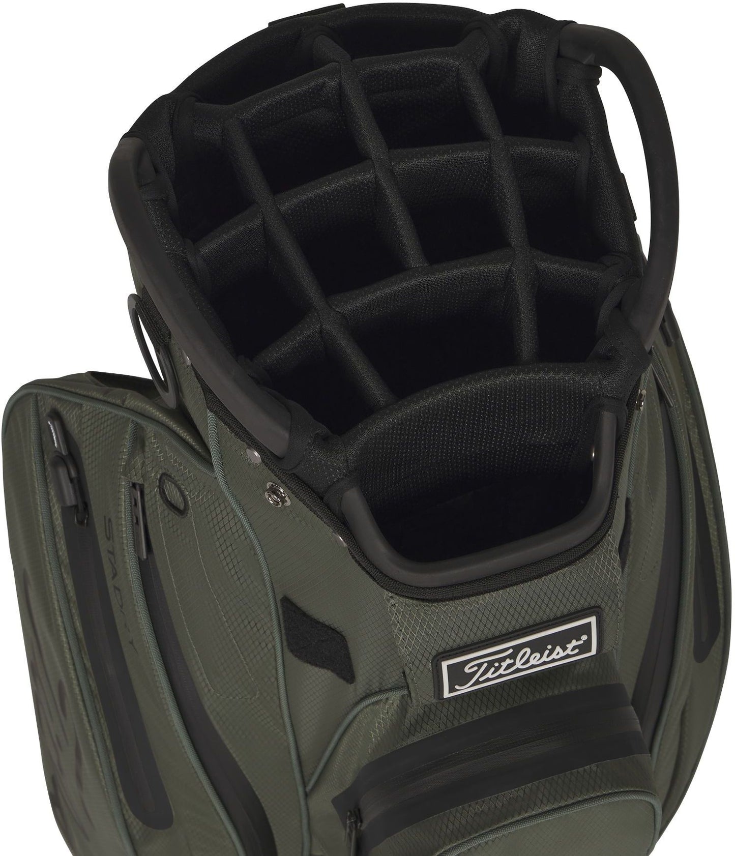 Titleist Cart 14 StaDry, Cypress, Black, nepromokavý golfový bag na vozík