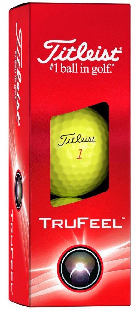 Titleist FruFeel 2024, žluté golfové míčky